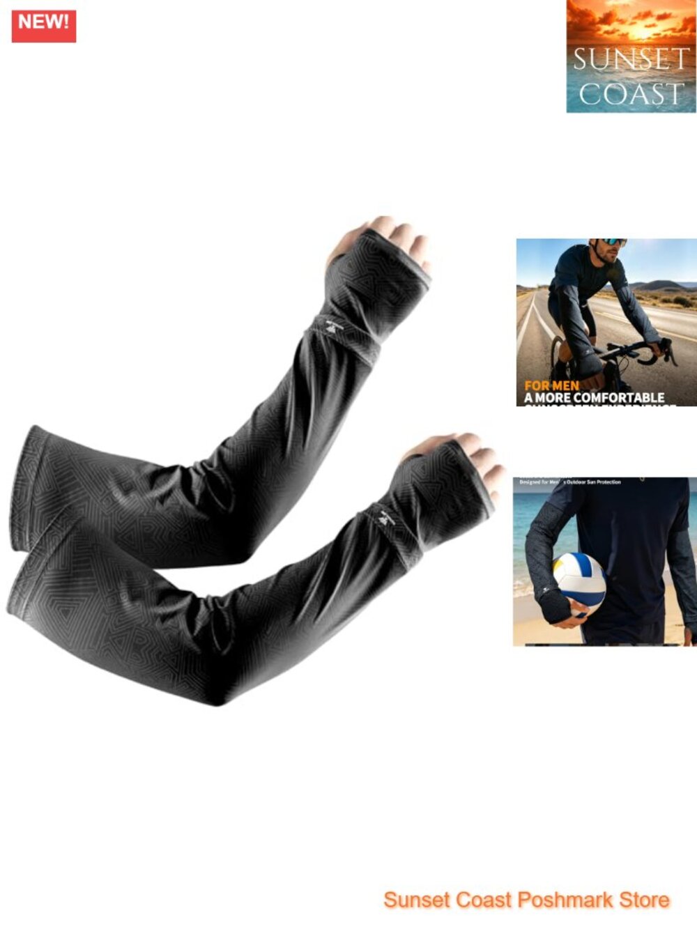 UPF 50+ Cooling Arm Sleeves for Men Women Tattoo Cover UV Sun Protection